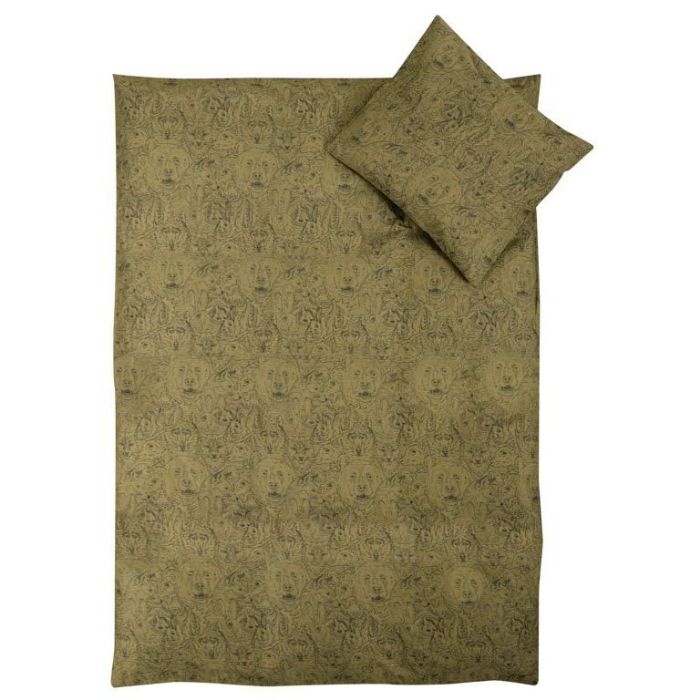 Baby Sengetøj 70x100 Cm Vendbart Design Med Dyr 100  økologisk Bomulds Sengetøj