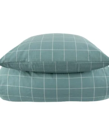 Bæk Og Bølge Sengetøj Ternet Sengetøj Dusty Green Check Borg Living Sengesæt