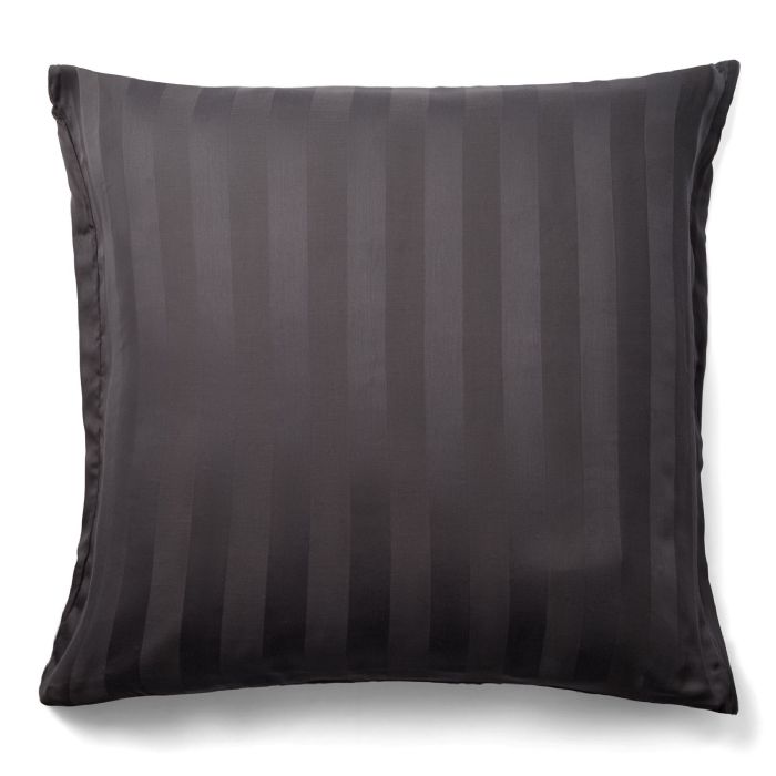 Bambus Pudebetræk 100 Naturligt Bambus 60x63 Cm Gråt Jacquardvævet Hovedpudebetræk Med Striber