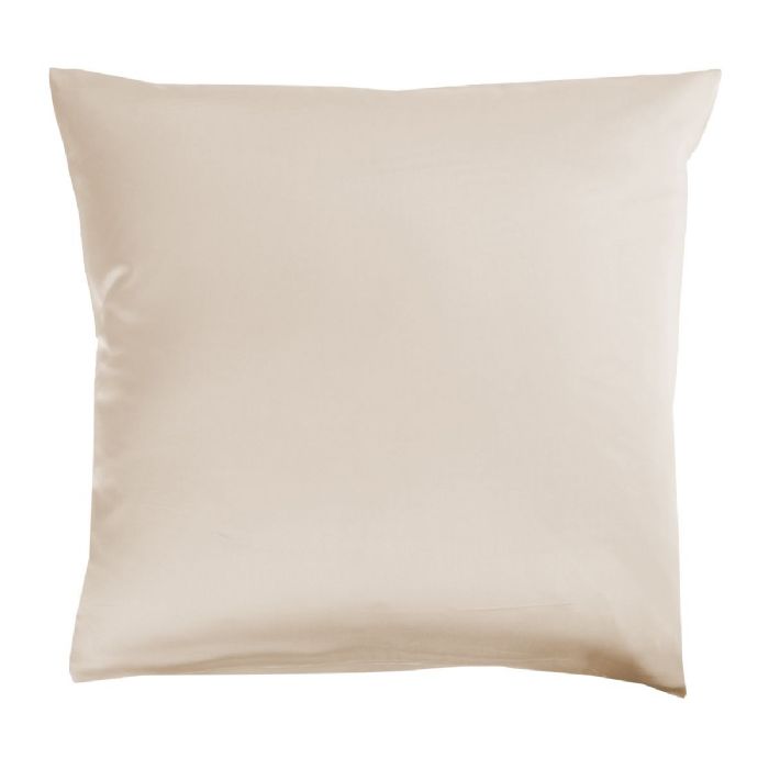 Bambus Pudebetræk 60x63 Cm 100 Naturligt Bambus Nature By Borg Beige Satinvævet Pudebetræk