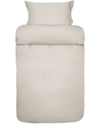 Satinvævet Sengetøj Beige Sengesæt   100  Egyptisk Bomuld 140x200 Cm Elegance Høie Of Scandinavia Sengelinned