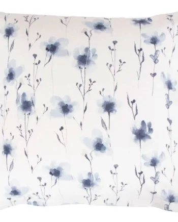 Flonel Pudebetræk 60x63 Cm Blødt Blomstret Pudebetræk Flower Blue 100  Bomuldsflonel By Night Hovedpudebetræk