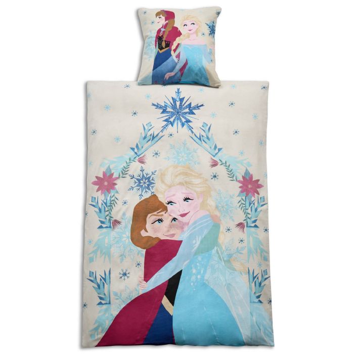 Frost Sengetøj 140x200 Cm Blødt Og Lækkert Anna Og Elsa Sengesæt 100  Bomuldsflonel Sengelinned