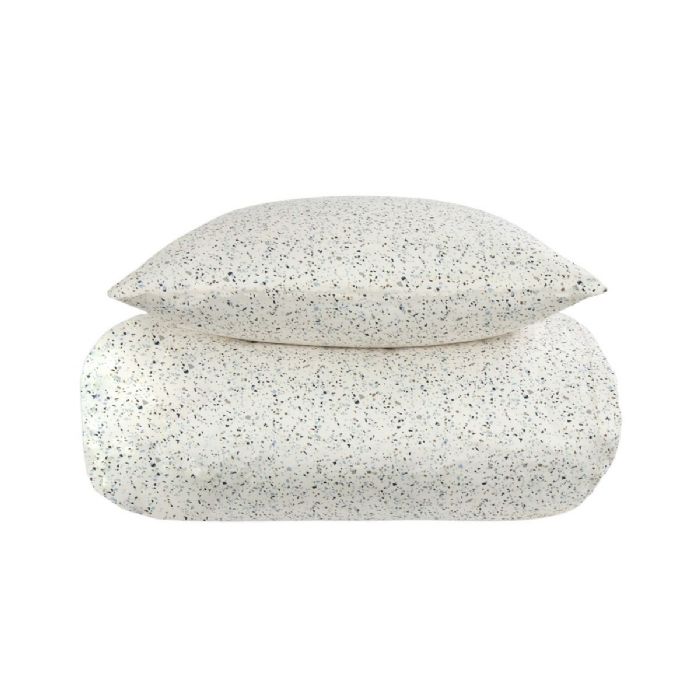 Junior Sengetøj 100x140 Cm  Marble White 100  Bomuldssatin By Night Sengesæt