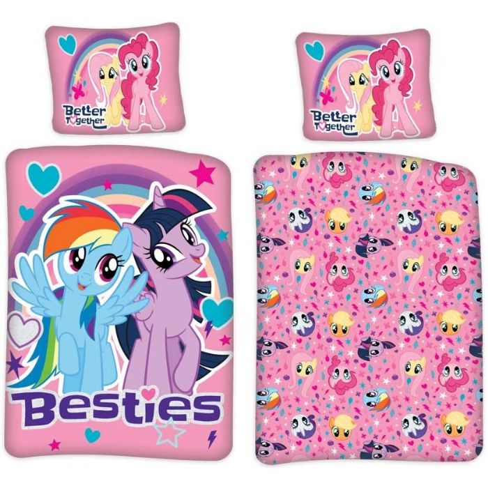 Junior Sengetøj 100x140 Cm My Little Pony Besties Design 100 Bomuld