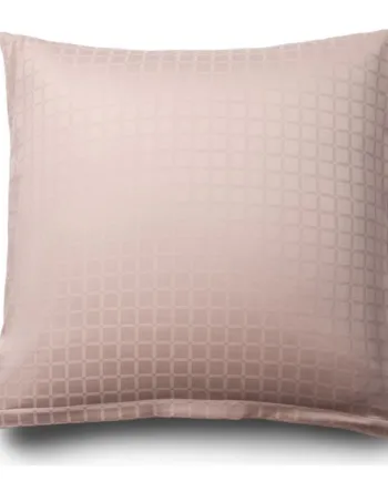 Luksus Pudebetræk 60x63 Cm 100  Bomuldssatin Daisy Rosa By Night Jacquard Vævet
