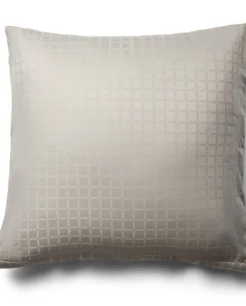 Luksus Pudebetræk 60x63 Cm 100  Bomuldssatin Daisy Sand By Night Jacquard Vævet