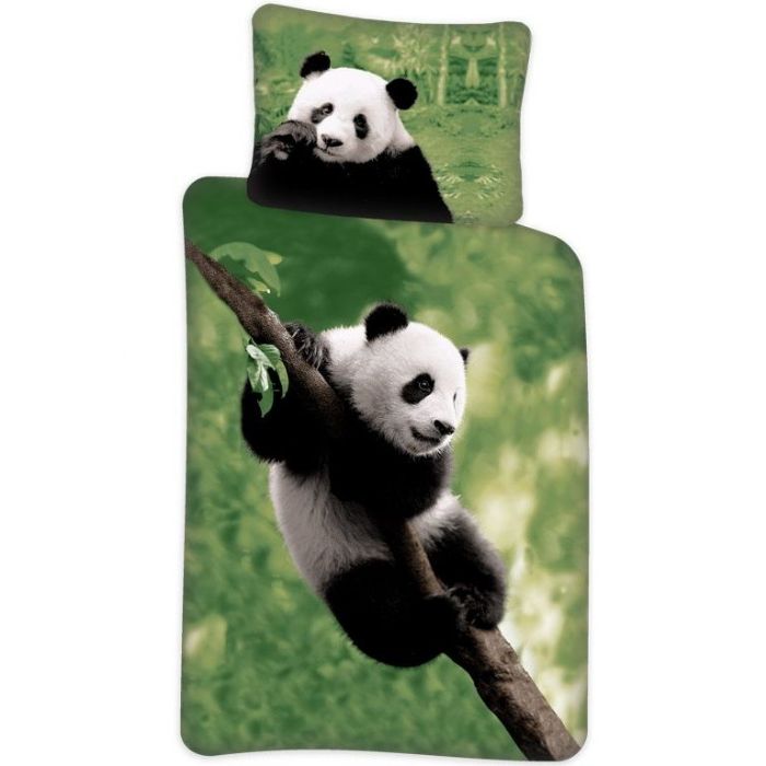 Panda Junior Sengetøj 100x140 Cm Panda Sengesæt Junior 100  Bomuld