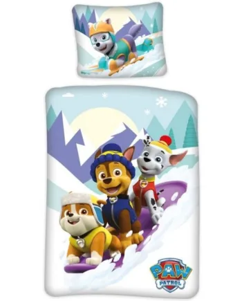 Paw Patrol Junior Sengetøj 100x140 Cm Paw Patrol Sengesæt Snow       100  Bomuld