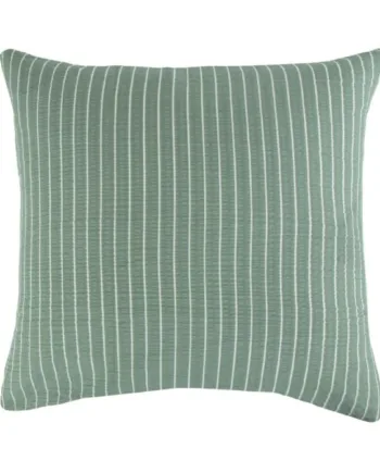 Pudebetræk 60x63 Cm Bæk Og Bølge Grønt Hovedpudebetræk Med Striber   Vendbart Design 100  Bomuld Krepp Pudebetræk By Night