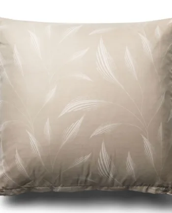 Pudebetræk 60x63 Cm Beige Hovedpudebetræk Med Blade Microfiber Pudebetræk In Style