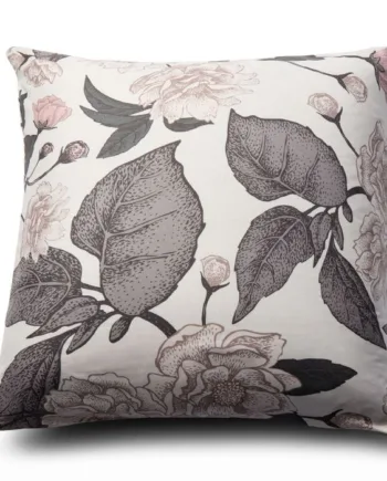 Pudebetræk 60x63 Cm Beige Hovedpudebetræk Med Blomster Microfiber Pudebetræk In Style