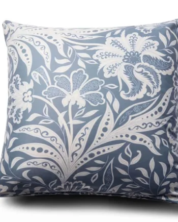Pudebetræk 60x63 Cm Blåt Hovedpudebetræk Med Blomster Microfiber Pudebetræk In Style