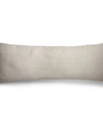 Pudebetræk 50x150 Cm Blødt  Jacquardvævet Bomuldssatin Check Sand By Night Pudebetræk