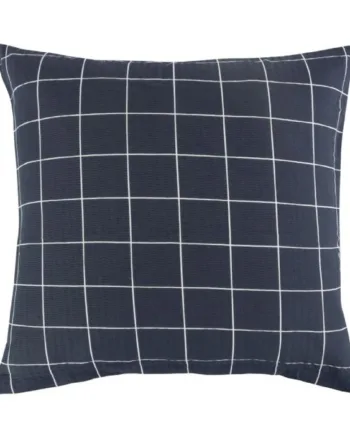 Pudebetræk 60x63 Cm Blue Check Blå Bæk Og Bølge