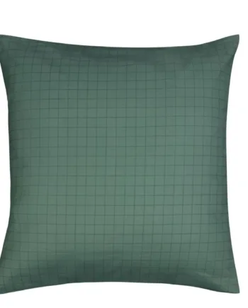 Pudebetræk 60x63 Cm 100  Bomuld Grøn Ternet Hovedpudebetræk Nordstrand Home