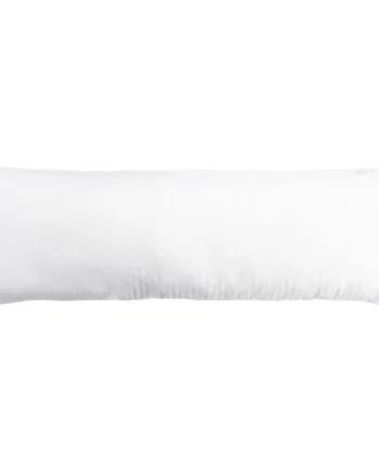 Pudebetræk 50x150 Cm 100  Bomuldssatin Hvidt Ensfarvet Pudebetræk Borg Living