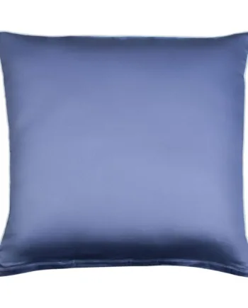 Pudebetræk 60x63 Cm 100  Bomuldssatin Solid Blåt Hovedpudebetræk Med Pipingkant Ekstra Blødt Pudebetræk Fra By Borg