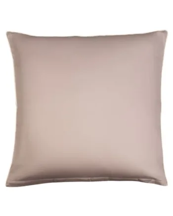 Pudebetræk 60x63 Cm 100  Bomuldssatin Solid Gråt Hovedpudebetræk Med Pipingkant Ekstra Blødt Pudebetræk Fra By Borg