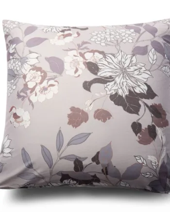 Pudebetræk 60x63 Cm Brunt Hovedpudebetræk Med Blomster Microfiber Pudebetræk In Style