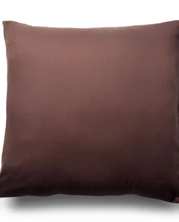 Pudebetræk 60x63 Cm Ensfarvet Brunt Hovedpudebetræk Microfiber Pudebetræk In Style