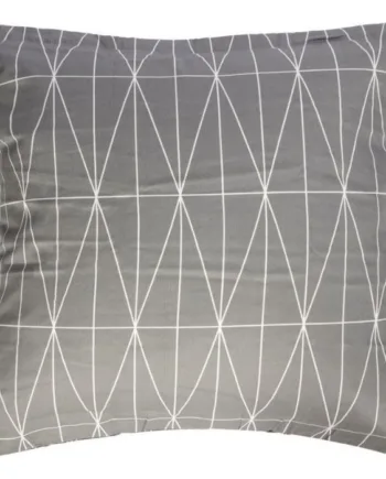 Pudebetræk 60x63 Cm Graphic Harlekin Grå 100  Bomuldssatin