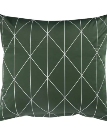 Pudebetræk 60x63 Cm Graphic Harlekin  Grøn 100  Bomuldssatin