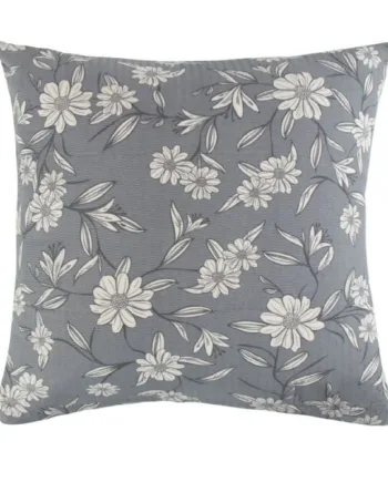 Pudebetræk 60x63 Cm  Grey Leaves Grå  Bæk Og Bølge