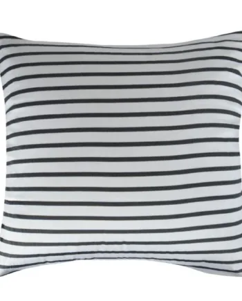 Pudebetræk 60x63 Cm Narrow Lines Black       Design 100  Bomuldssatin