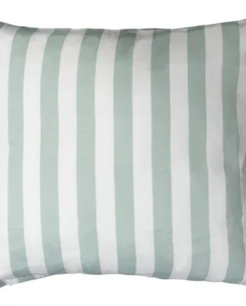 Pudebetræk 60x63 Cm Nordic Stripe Mint Mint Og Hvid 100  Bomuldssatin