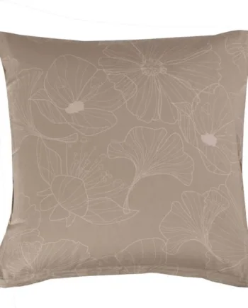 Pudebetræk 60x63 Cm Vendbart Design   100  Bomuldssatin Big Flower Sand Fra By Night
