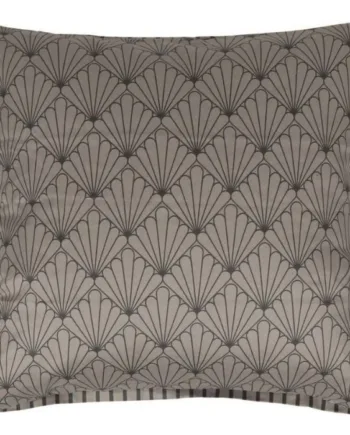 Pudebetræk 60x63 Cm Vendbart Design   100  Bomuldssatin Fan Grey Fra By Night