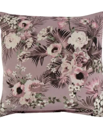 Pudebetræk 60x63 Cm Vendbart Design   100  Bomuldssatin Flowers   Dots Lavendel Fra By Night