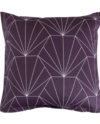 Pudebetræk 60x63 Cm Vendbart Design   100  Bomuldssatin Hexagon Blomme Fra By Night