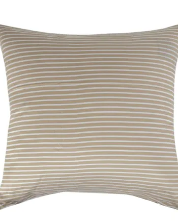 Pudebetræk 60x63 Cm Vendbart Design   100  Bomuldssatin Narrow Lines Sand Fra By Night