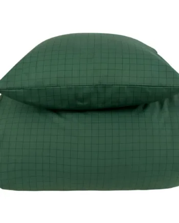 Sengetøj 100  Bomuld 140x200 Cm Grøn Ternet Sengesæt Nordstrand Home Dynebetræk