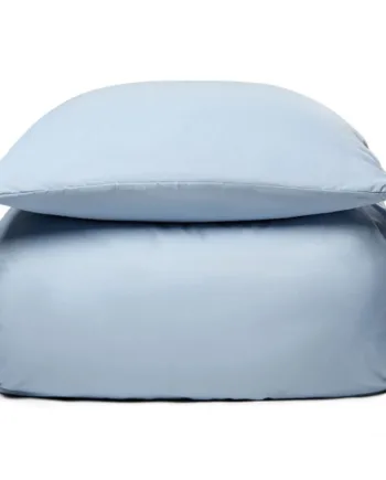 Sengetøj 140x200 Cm Ensfarvet Lyseblåt Sengesæt Microfiber Sengelinned In Style Sengelinned