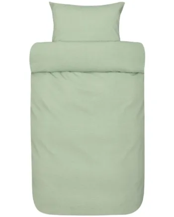 Sengetøj Til Dobbeltdyne 200x220 Cm Sol Sage Green Bæk Og Bølge Sengetøj 100  Bomuld Høie Dobbelt Dynebetræk