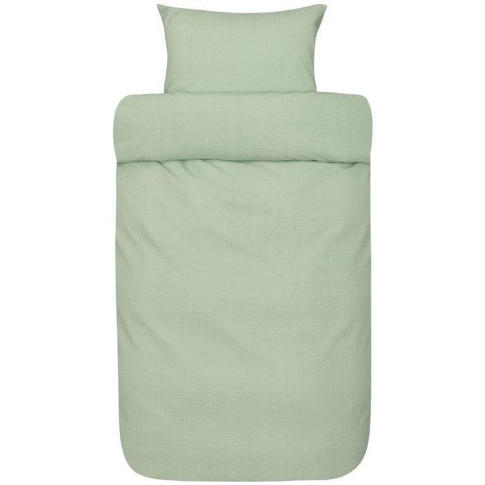 Sengetøj Til Dobbeltdyne 200x220 Cm Sol Sage Green Bæk Og Bølge Sengetøj 100 Bomuld Høie Dobbelt Dynebetræk