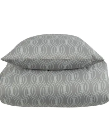 Sengetøj Wave Grey Mønstret Sengesæt Microfiber In Style