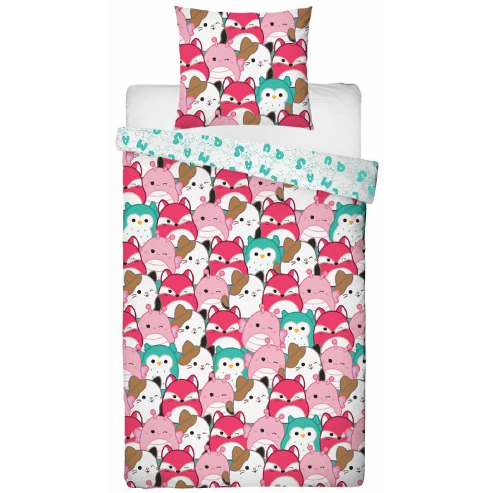 Squishmallows Sengetøj 140x200 Cm Squishmallows  - -  Sengesæt Dynebetræk   100  Bomuld
