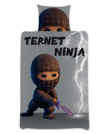 Ternet Ninja Sengetøj Blød Og Lækker Bomuldskvalitet 140x200 Cm Vendbart Dynebetræk