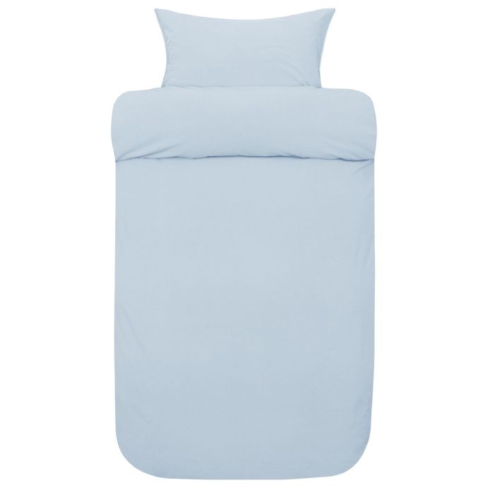 økologisk Sengetøj 100 Stenvasket Bomuld 140x200 Cm Frøya Light Blue Sengelinned Fra Høie Of Scandinavia
