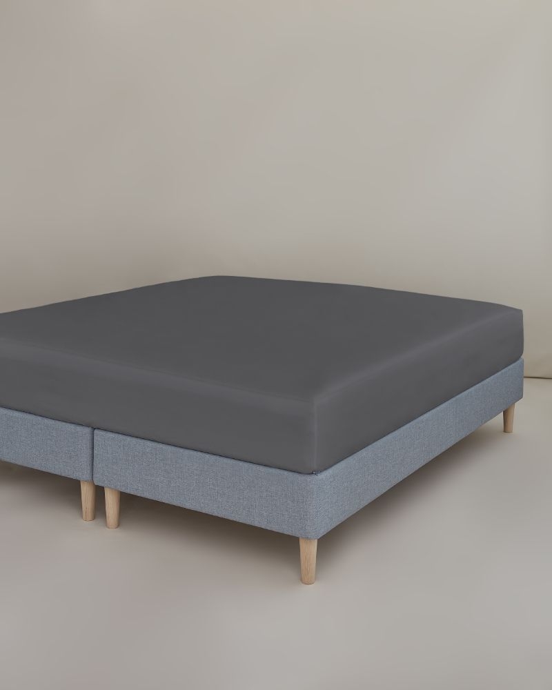 Cphliving Faconlagen 100 Percale -180x210-mørkegrå 12