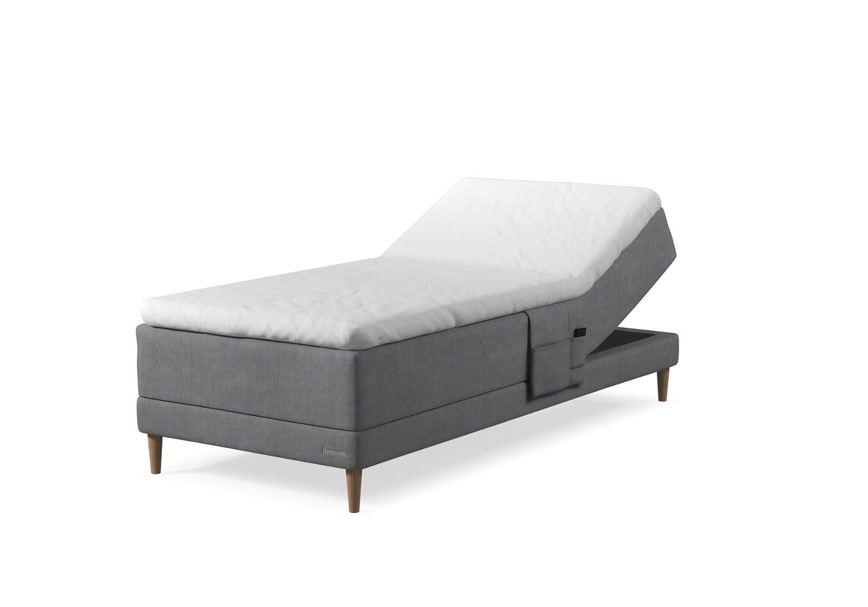 Dunlopillo Pure Boxelevationsseng 90x200 Cm Madras Og Hævebund Et Design