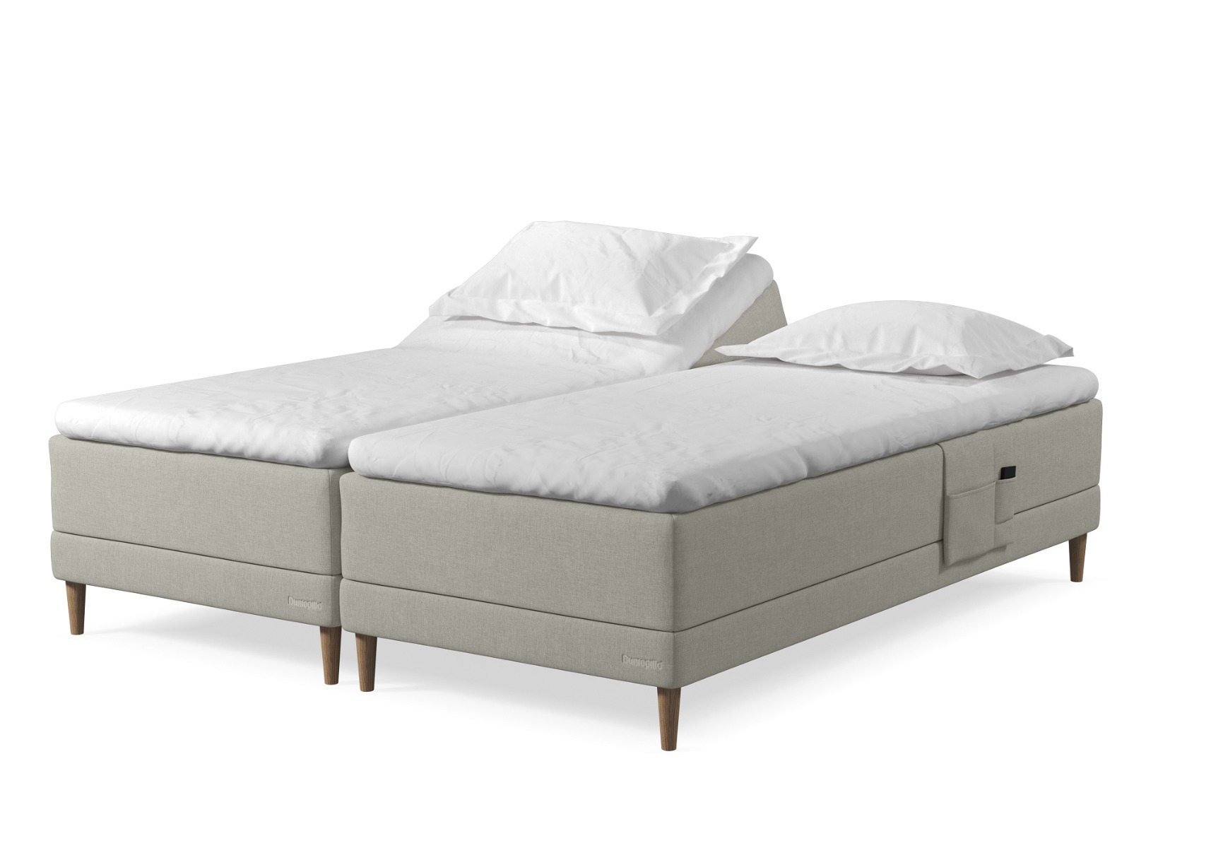 Dunlopillo Pure Boxelevationsseng 180x200 Cm Madras Og Hævebund Et Design