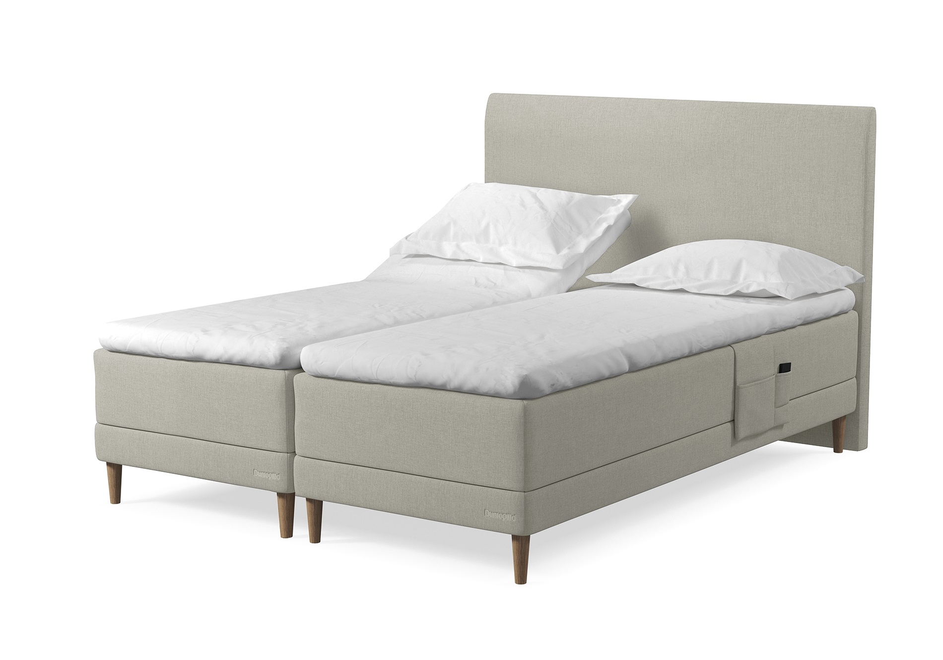 Dunlopillo Pure Boxelevationsseng 160x200 Cm Madras Og Hævebund Et Design