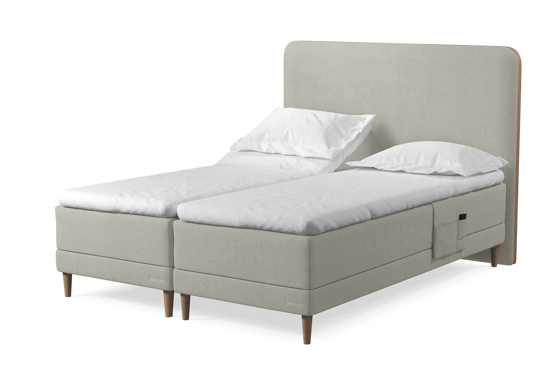 Dunlopillo Pure Boxelevationsseng 180x210 Cm Madras Og Hævebund Et Design
