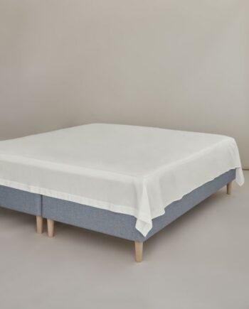 Fladt Lagen 100  Percale-150x260-råhvid 02