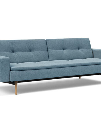 Innovation  Dublexo Sovesofa Med Polstret Armlæn Liggemål 115x210 Cm-525  Hovedpude Largeys